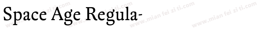 Space Age Regula字体转换